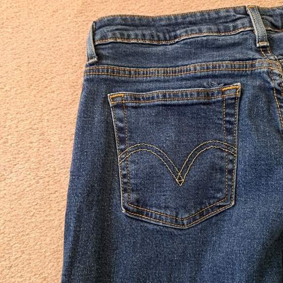 Levi's 515 Jeans Boot Cut Denim Blue Size 11 Vintage 90s Casual Levi's Red Tab - Picture 9 of 12